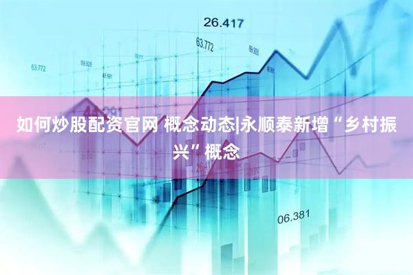 如何炒股配资官网 概念动态|永顺泰新增“乡村振兴”概念