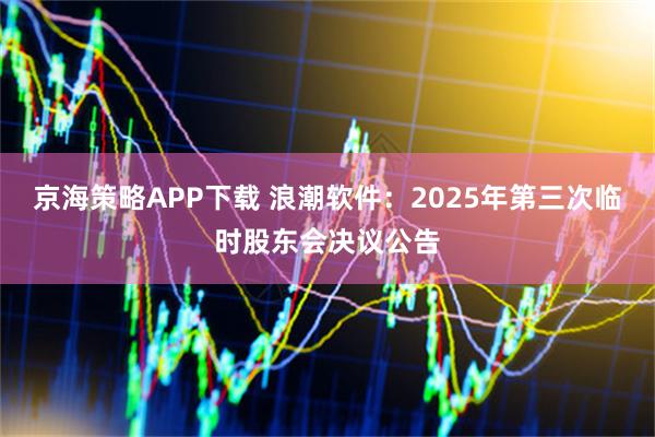 京海策略APP下载 浪潮软件：2025年第三次临时股东会决议公告